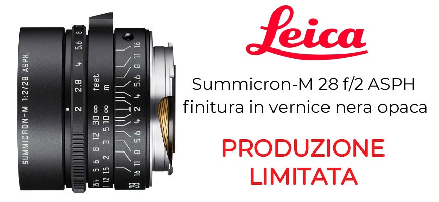 Leica lancia l'obiettivo Summicron-M 28mm F2 ASPH Matte Black