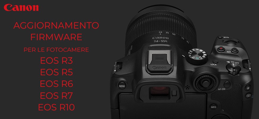 Canon nuovi aggiornamenti del firmware per le fotocamere mirrorless