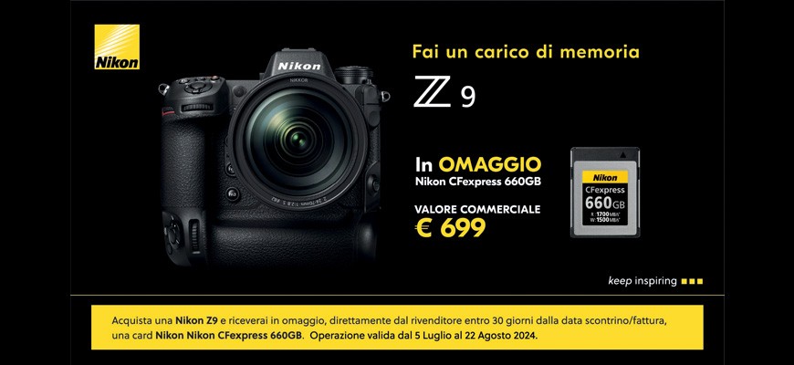 Nikon promo CFexpress 660GB in omaggio fino al 22 agosto 2024
