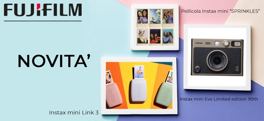 Novità INSTAX mini Link 3 e mini EVO Limited Edition