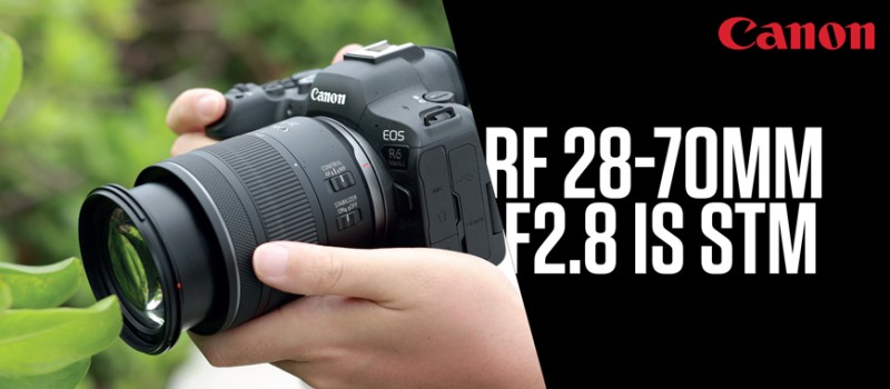 Canon annuncia il nuovo obiettivo RF 28-70mm F2.8 IS STM: veloce, leggero e compatto