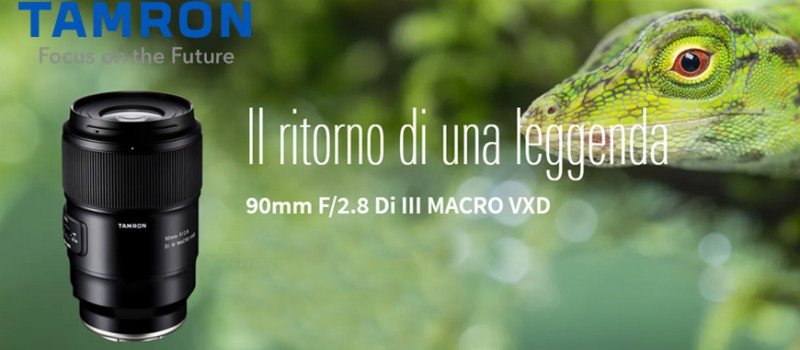 Tamron annuncia l'uscita del 90mm F/2.8 Di III MACRO VXD: il ritorno di una leggenda