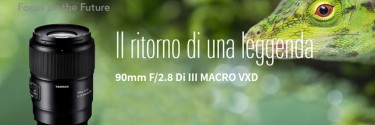 Tamron annuncia l'uscita del 90mm F/2.8 Di III MACRO VXD: il ritorno di una leggenda