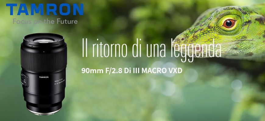 Tamron annuncia l'uscita del 90mm F/2.8 Di III MACRO VXD: il ritorno di una leggenda