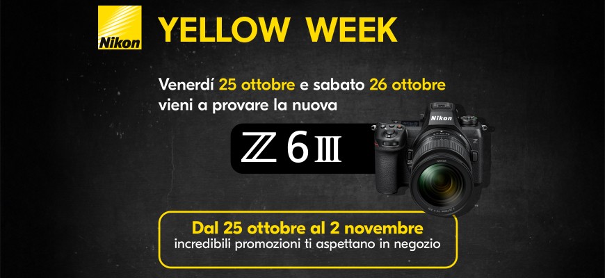 Nikon Yellow Week dal 25 ottobre al 2 novembre 2024