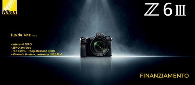 Nikon finanziamento dedicato alla Nikon Z6 III fino al 7 dicembre 2024