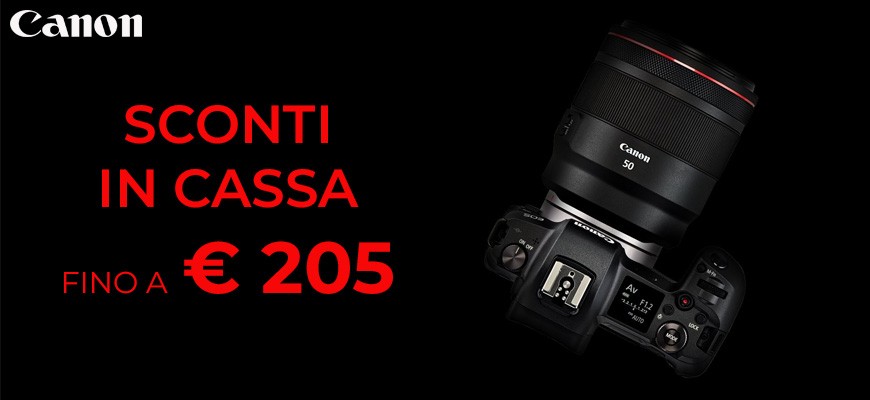 Canon sconti in cassa fino a € 205 scadenza promo il 31 dicembre 2024