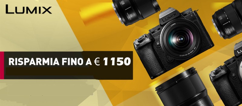 Panasonic sconto in cassa Lumix scade il 12 gennaio 2025