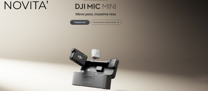 Novità DJI è arrivato il nuovo DJI MIC mini: meno peso, massima resa