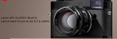 Leica M11 Glossy Black e Leica NOCTILUX-M 50 F1.2 ASPH. Glossy Black