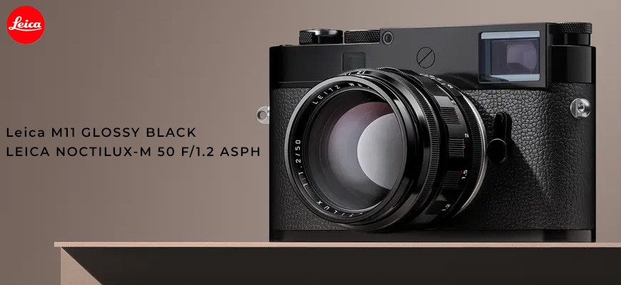 Leica M11 Glossy Black e Leica NOCTILUX-M 50 F1.2 ASPH. Glossy Black