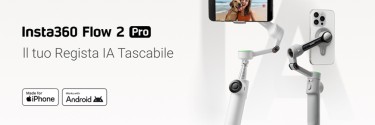 E' arrivato il  nuovo Insta360 Flow 2 Pro: riprese con smartphone d'avanguardia