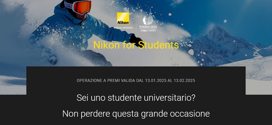 Nikon for Students fino al 13 febbraio 2025