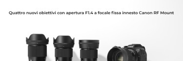 Sigma 4 nuovi obiettivi Canon RF mount