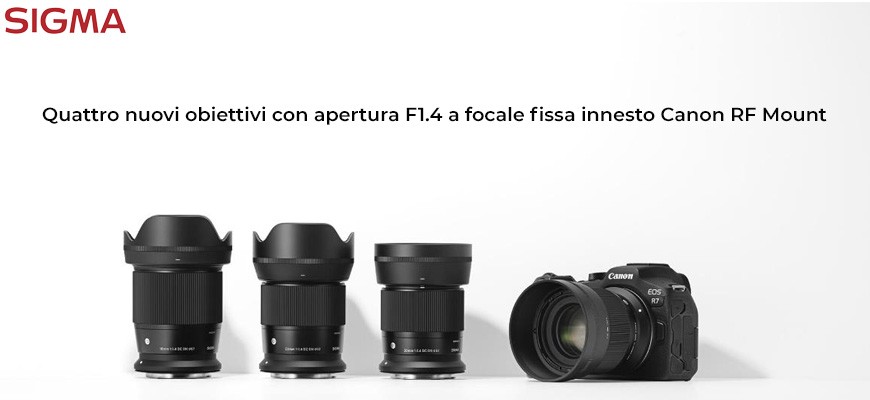 Sigma 4 nuovi obiettivi Canon RF mount